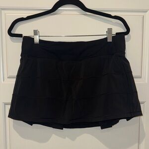 Lululemon Pace Rival Black Skirt with Shorts